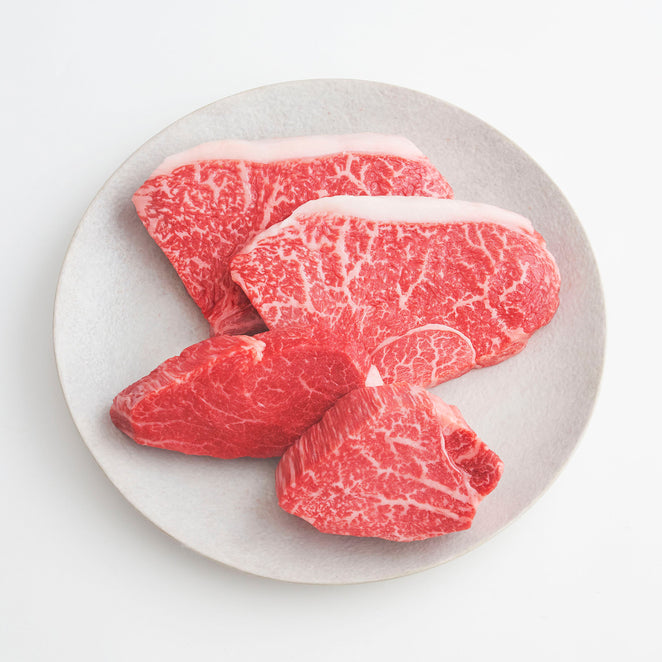 Kobe beef fillet &amp; soft to lean steak set